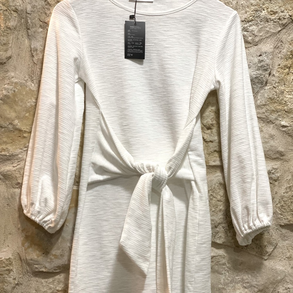 White mini dress casual size small